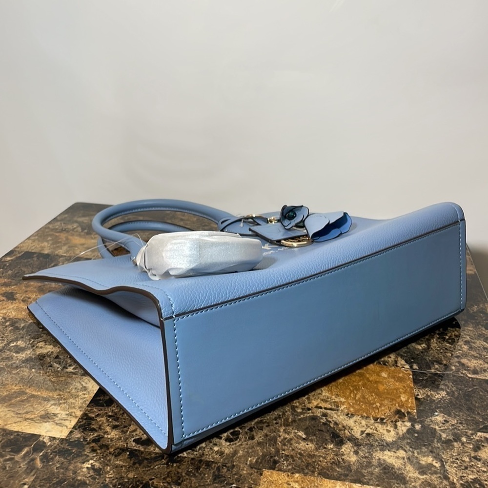 2pc 💙 Michael Kors Mirella leather tote bag blue - Picture 9 of 13